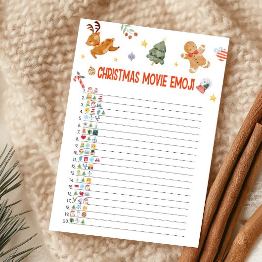 Christmas Movie Emoji Game シーズンカード