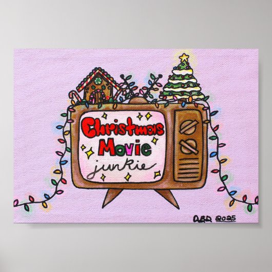 Christmas Movie Junkie 2025 - 5x7 ポスター (正面)