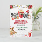 Christmas Movie Night party invitation 招待状 (スタンド正面)