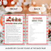 Christmas Movie Trivia  Game シーズンカード