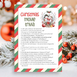 Christmas Movie Trivia  Game シーズンカード