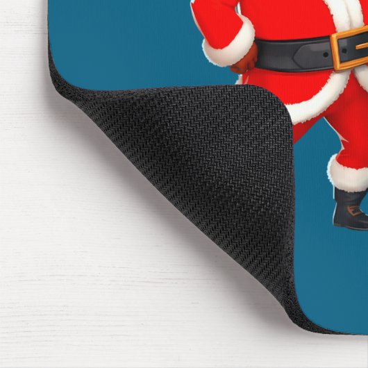 Christmas Mr Santa Mrs Claus Dancing African Ameri マウスパッド (コーナー)