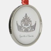 Christmas Mrs. America-like Crown Glass Ornament メタルオーナメント (右)
