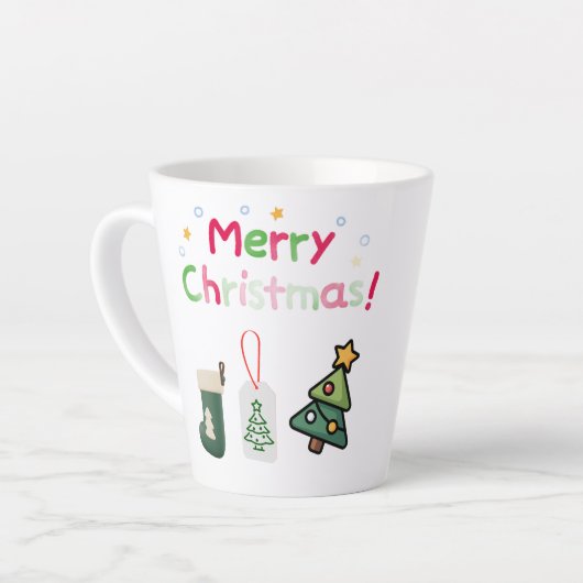 Christmas Mug カフェラテマグ (左アングル)