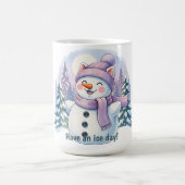 Christmas Mug – Adorable Winter Cat Lover Gift コーヒーマグカップ (中央)