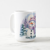 Christmas Mug – Adorable Winter Cat Lover Gift コーヒーマグカップ (正面左)