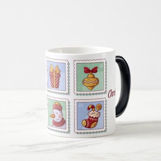 Christmas Mug, Cozy Sips Filled With Holiday Magic モーフィングマグカップ (正面右)