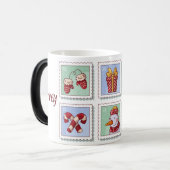 Christmas Mug, Cozy Sips Filled With Holiday Magic モーフィングマグカップ (正面左)