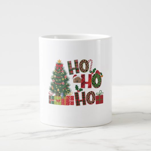 Christmas Mug | Festive Holiday Coffee Cup by Kali ジャンボコーヒーマグカップ (正面)