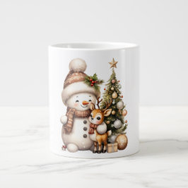 Christmas Mug | Festive Holiday Coffee Cup by Kali ジャンボコーヒーマグカップ