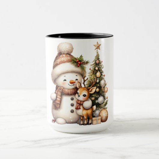Christmas Mug | Festive Holiday Coffee Cup by Kali マグカップ (中央)