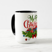 Christmas Mug | Festive Holiday Coffee Cup by Kali マグカップ (正面左)