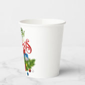 Christmas Mug | Festive Holiday Coffee Cup by Kali 紙コップ (左)