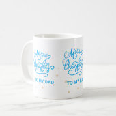 Christmas Mug for Dad – Festive Holiday Gift コーヒーマグカップ (正面左)