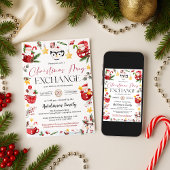 Christmas Mug Gift Exchange Party Invitation 招待状