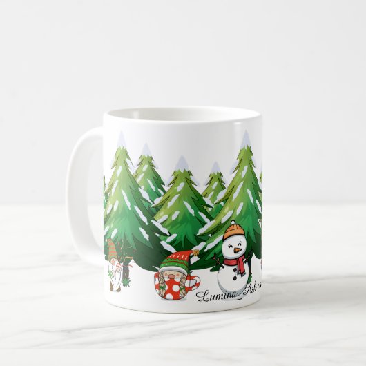 Christmas Mug Gnome コーヒーマグカップ (正面左)