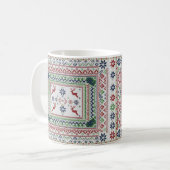 Christmas mug in the pattern of the ugly Nordic コーヒーマグカップ (正面左)