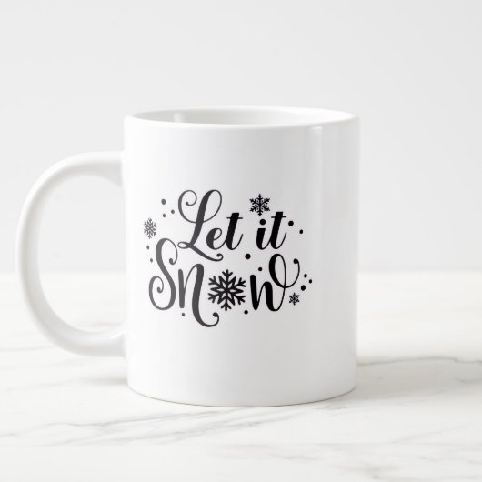 Christmas Mug – Joyful Holiday Cocoa & Coffe ジャンボコーヒーマグカップ (左)