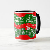Christmas Mug – White Ornaments & Merry Christmas  マグカップ (正面右)