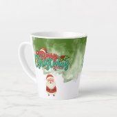 Christmas Mug with Santa – Merry Christmas カフェラテマグ (左アングル)
