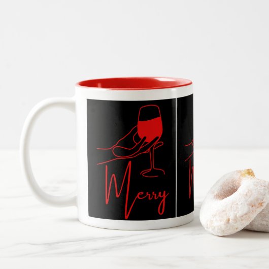 Christmas mugs ツートーンマグカップ (ドーナツ)