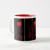 Christmas mugs ツートーンマグカップ (正面左)