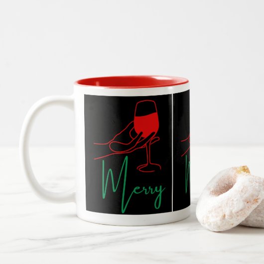 Christmas mugs ツートーンマグカップ (ドーナツ)