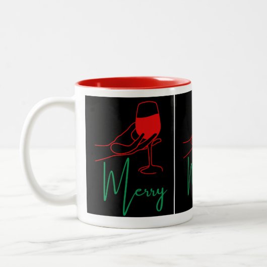 Christmas mugs ツートーンマグカップ (左)
