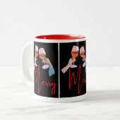 Christmas mugs ツートーンマグカップ (正面左)