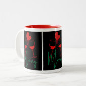 Christmas mugs ツートーンマグカップ (正面左)