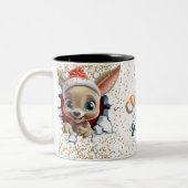 Christmas Mugs | Merry Christmas Mug | Christmas ツートーンマグカップ (左)