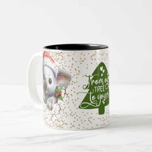 Christmas Mugs | Merry Christmas Mug | Christmas ツートーンマグカップ (正面左)