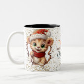 Christmas Mugs | Merry Christmas Mug | Christmas ツートーンマグカップ (左)