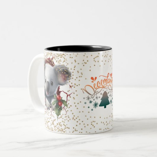 Christmas Mugs | Merry Christmas Mug | Christmas ツートーンマグカップ (正面左)
