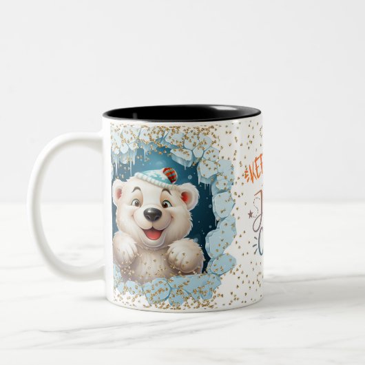 Christmas Mugs | Merry Christmas Mug | Christmas ツートーンマグカップ (左)