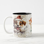 Christmas Mugs | Merry Christmas Mug | Christmas ツートーンマグカップ (左)