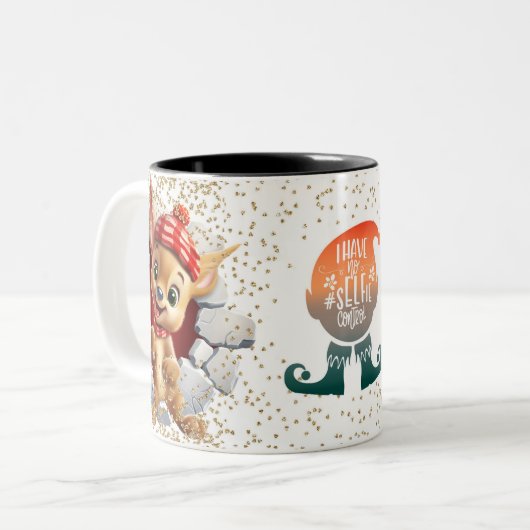 Christmas Mugs | Merry Christmas Mug | Christmas ツートーンマグカップ (正面左)