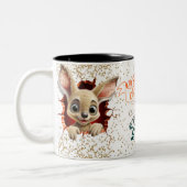 Christmas Mugs | Merry Christmas Mug | Christmas ツートーンマグカップ (左)