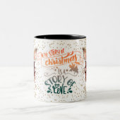 Christmas Mugs | Merry Christmas Mug | Christmas ツートーンマグカップ (中央)