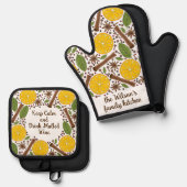 Christmas mulled wine spicy  鍋つかみ&鍋敷きセット (正面/裏面)