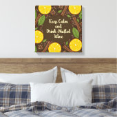 Christmas mulled wine spicy brown キャンバスプリント (インサイチュ (寝室))