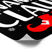 Christmas Nana Claus Leopard Family Matching Pajam ポスター (角)