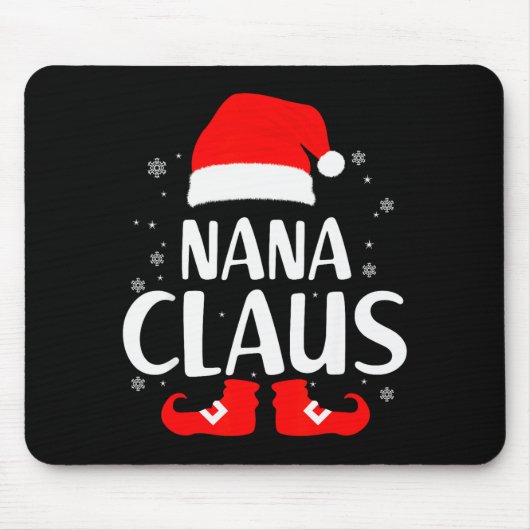 Christmas Nana Claus Leopard Family Matching Pajam マウスパッド (正面)