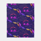 Christmas Nativity Blanket Throw フリースブランケット (正面)