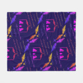 Christmas Nativity Blanket Throw フリースブランケット (正面(横))