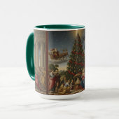 Christmas Nativity Combo Mug Santa Claus マグカップ (正面左)