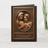Christmas Nativity Folded Greeting Card カード (正面)