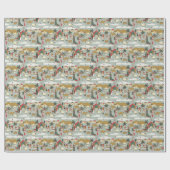 Christmas Nativity Plus Wise Men ラッピングペーパー (フラット)