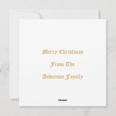 Christmas Nativity Renaissance Era Woodcut シーズンカード (裏面)