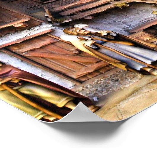 Christmas Nativity Scene ポスター (角)